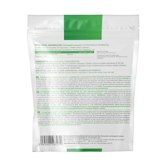 Tribulus Terrestris 500 mg 120 tabletter Tribulus Terrestris 500 mg 120 tabletter