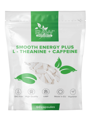 Smooth Energy Plus (L-teanin + koffein) 60 kapslar