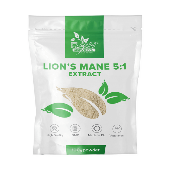 Lion's Mane 5: 1 Extract Pulver 100 gram