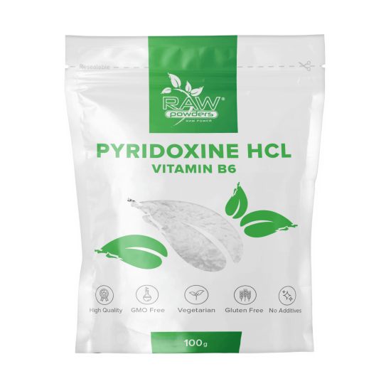 Pyridoxine (vitamin B6) 100 gram (MÅTTSKED INGÅR INTE)