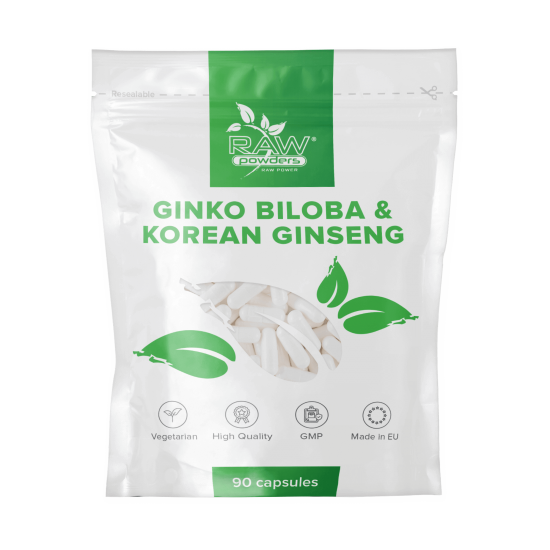 Ginkgo Biloba 3000mg & Korean Ginseng 1000mg 90 kapslar