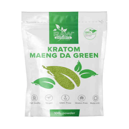 Kratom Maeng Da Green pulver 100 gram