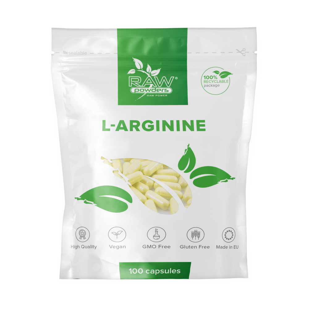 L-arginin 500 mg 100 kapslar