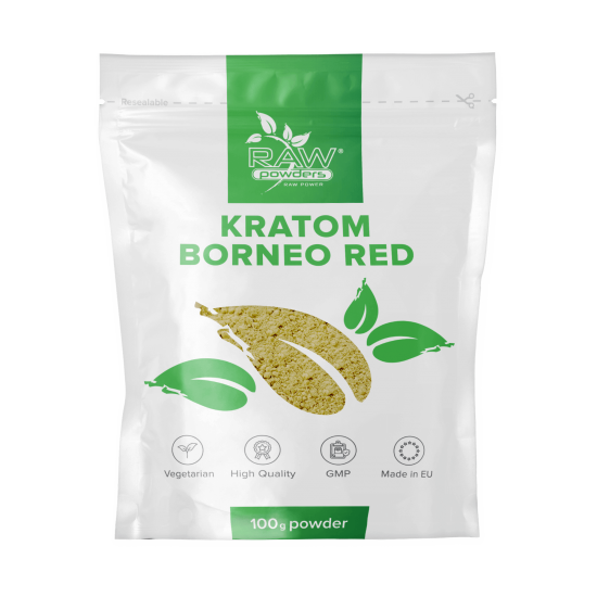Kratom Borneo Red Pulver 100 gram