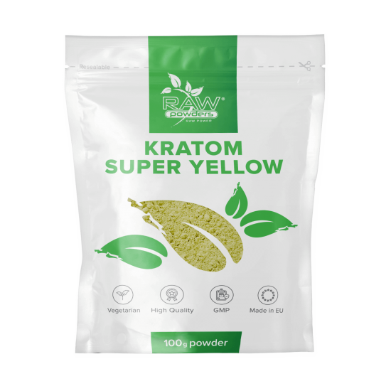 Kratom Super Yellow Pulver 100 gram