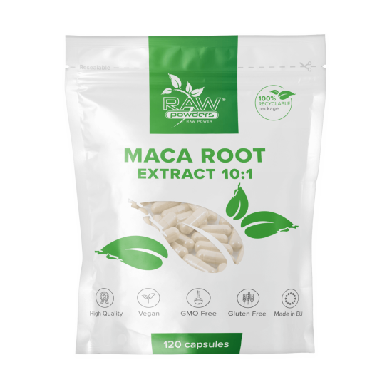 Maca rot extrakt 10:1 500mg 120 kapslar Maca rot extrakt 10:1 500mg 120 kapslar