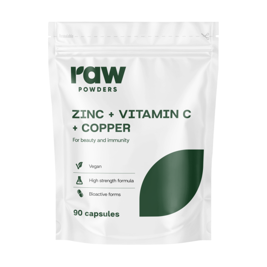 Zink + Vitamin C + Koppar 90 kapslar