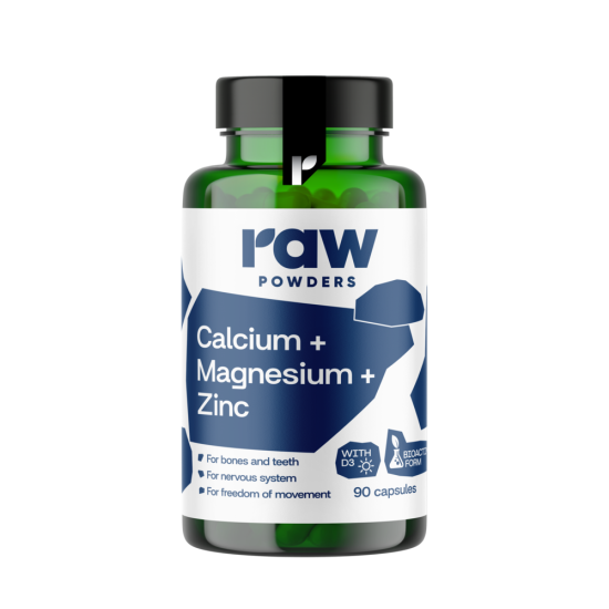 Calcium, Magnesium, Zinc PLUS,  90 kapslar