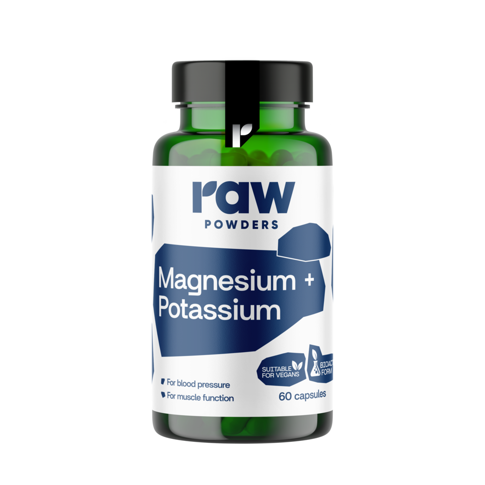 Magnesium & Potassium PLUS, 60 kapslar